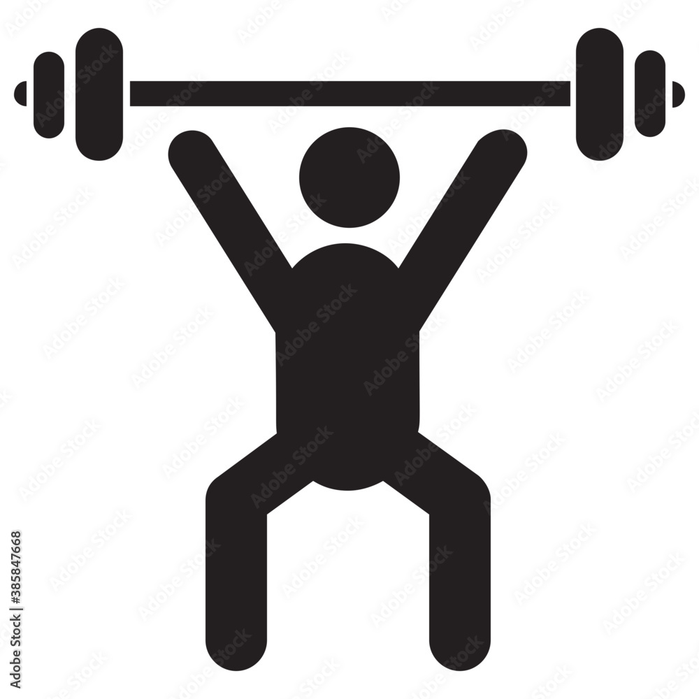 Icon of a human avatar doing weight lifting
Icon of a human avatar doing weight lifting