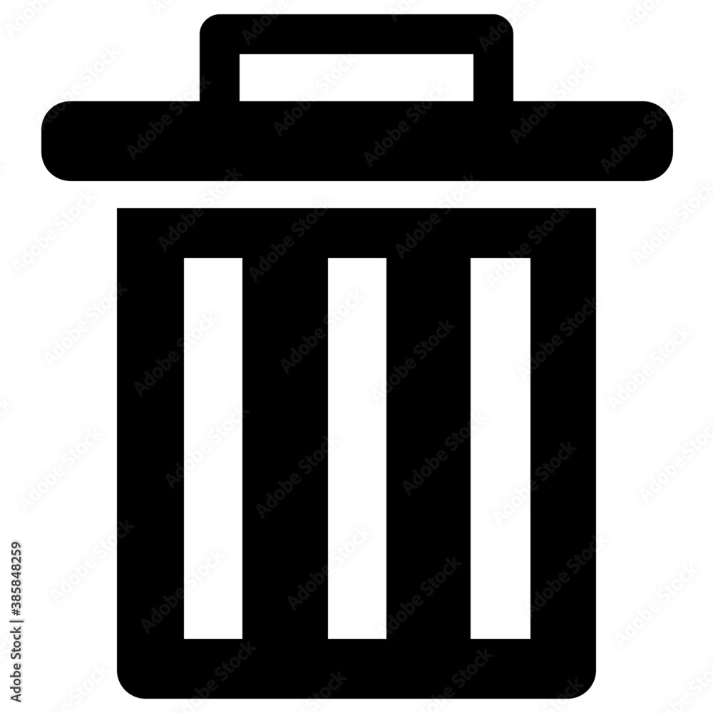 Cane containing useless material is the icon of trash bin
Cane containing useless material is the icon of trash bin