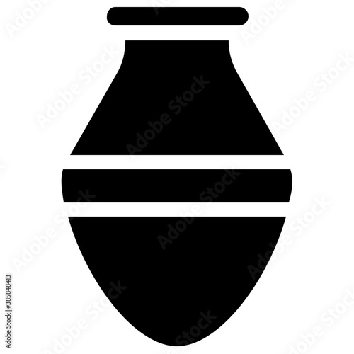 
Vase made of mud and ceramic known as ceramic vessel
