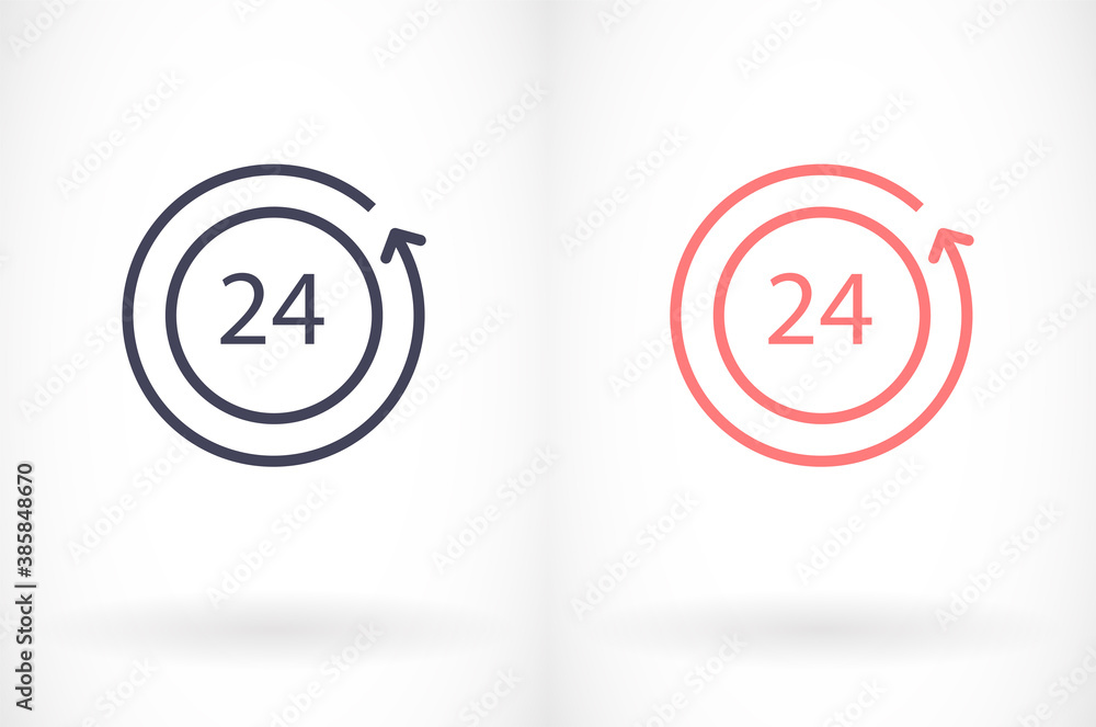24 hours 10 eps bond icon design vector graphic 24 hours 10 eps bond icon design vector graphic