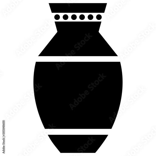 
Vase made of mud and ceramic known as ceramic vessel
