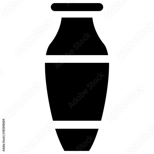 
Vase made of mud and ceramic known as ceramic vessel
