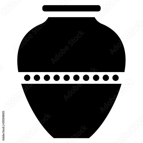 
Vase made of mud and ceramic known as ceramic vessel
