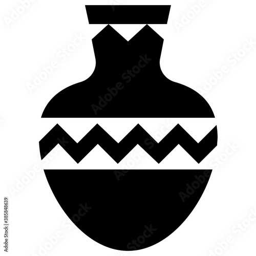 
Vase made of mud and ceramic known as ceramic vessel
