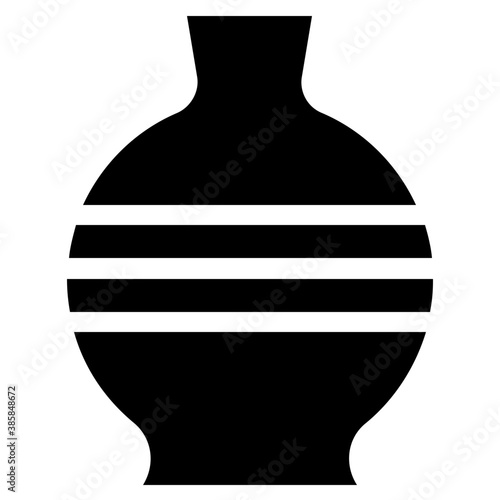 
Vase made of mud and ceramic known as ceramic vessel
