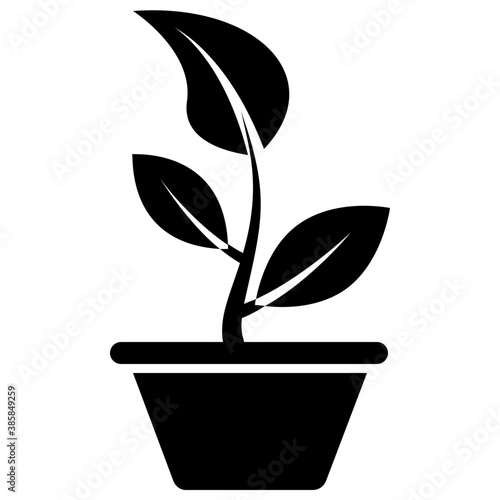
Hand presenting sapling presenting the concept of plantation 
