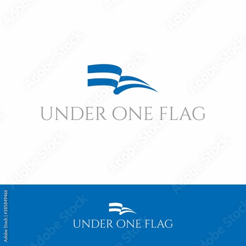 Flag logo template. Flag logotype.