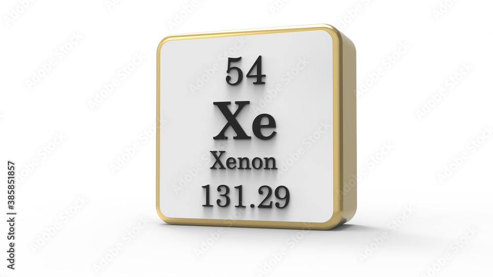 3d Xenon Element Sign. Stock image. 3d Xenon Element Sign. Stock image.