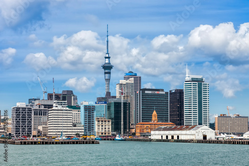Skyline of Auckland  North Island  New Zealand
