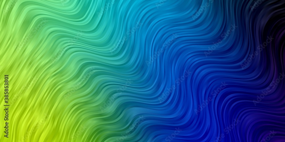 Light Multicolor vector pattern with wry lines.