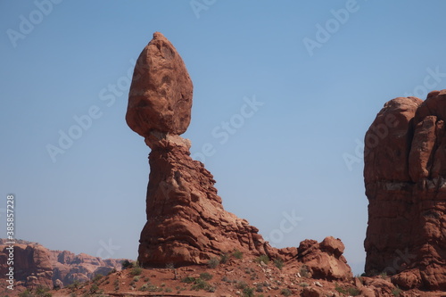 Rock formation in Arches, Utah