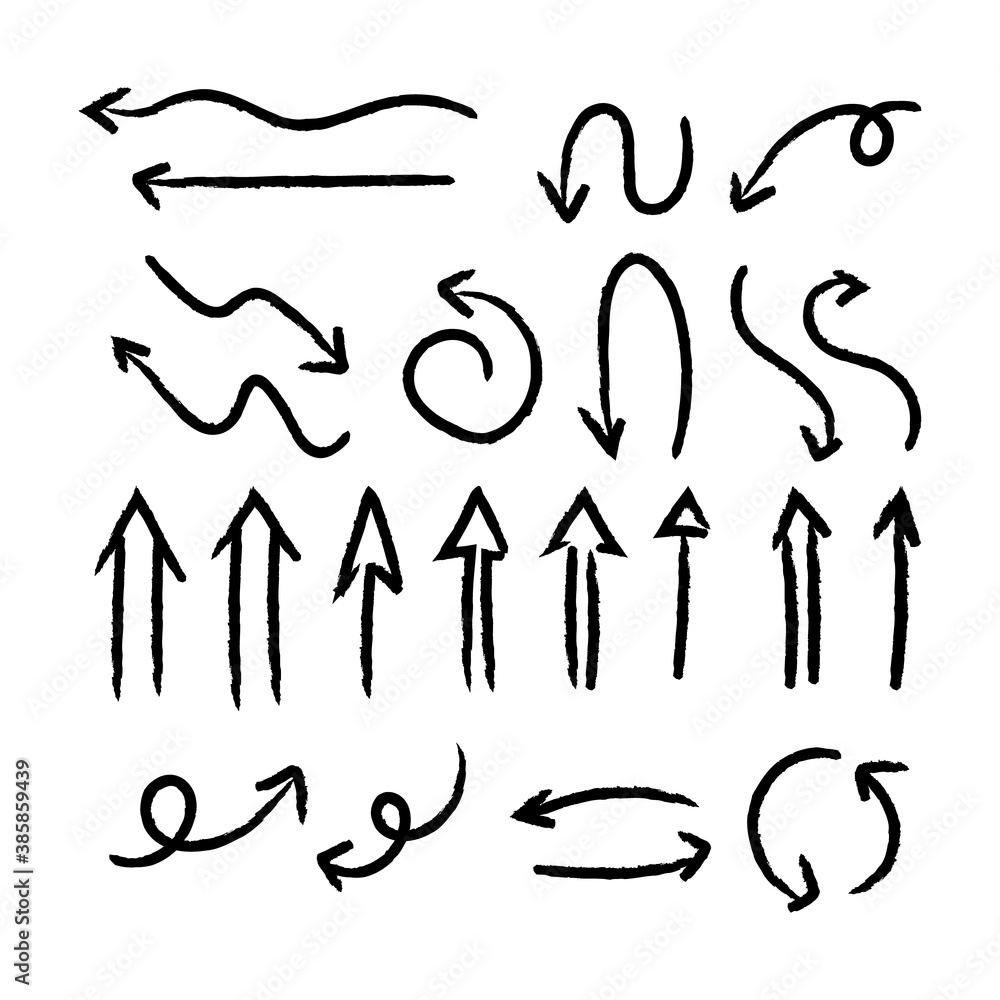 Arrow doodles vector collection. Set of Hand drawn vector arrows. Arrow doodles vector collection. Set of Hand drawn vector arrows.