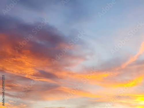 Colorful clouds during the sunset © sashapritchard