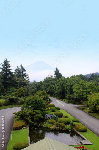 富士河口湖町から見た富士山