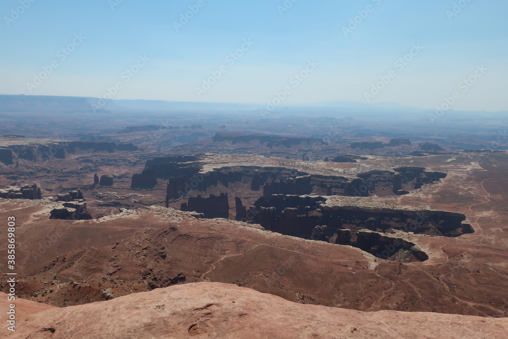 Canyonlands Park and a large valley