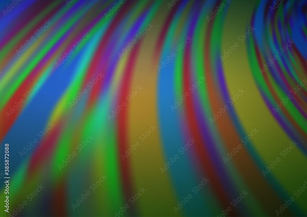 Obraz premium Dark Blue, Green vector blurred bright pattern.