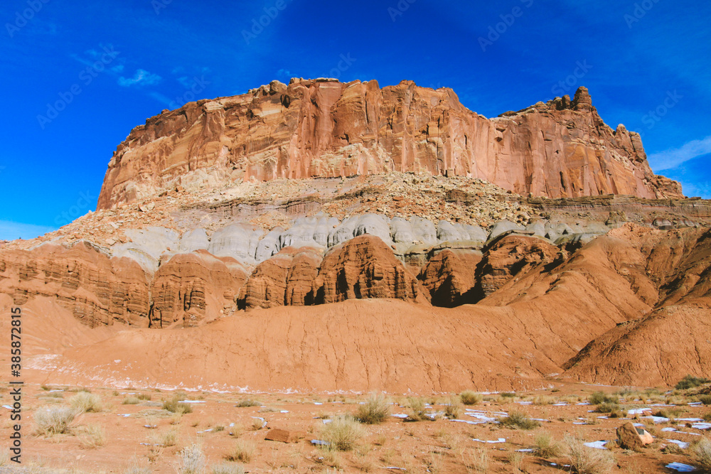 Fototapeta premium Winter in Capitol Reef National Park, utah