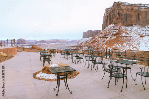 Winter in Monument Valley  Arizona  Utah 