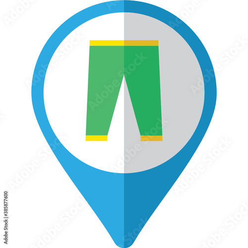 map pointer icon for trousers
