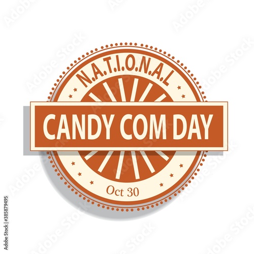 National Candy Com Sign and Badge