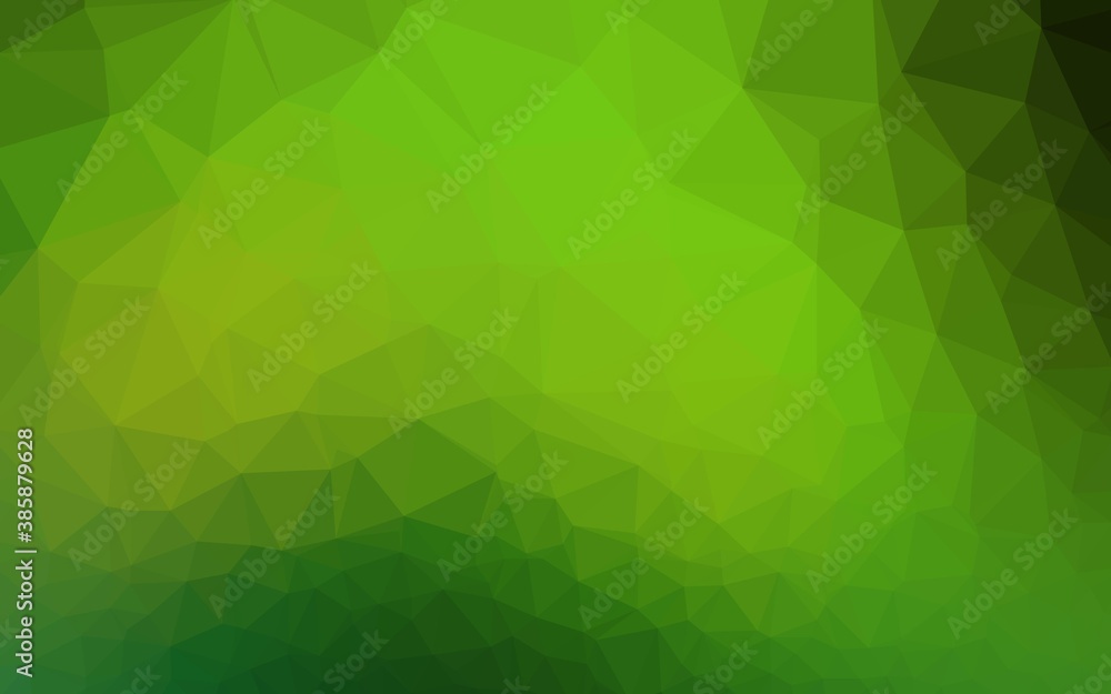 Light Green vector abstract polygonal texture. Light Green vector abstract polygonal texture.