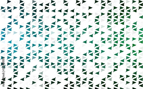 Light Blue  Green vector pattern in polygonal style.