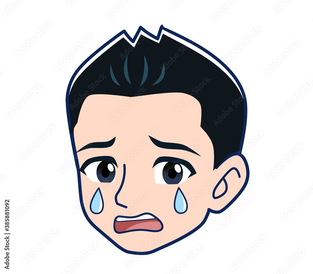 Fototapeta premium Male clerk in a blue outerwear