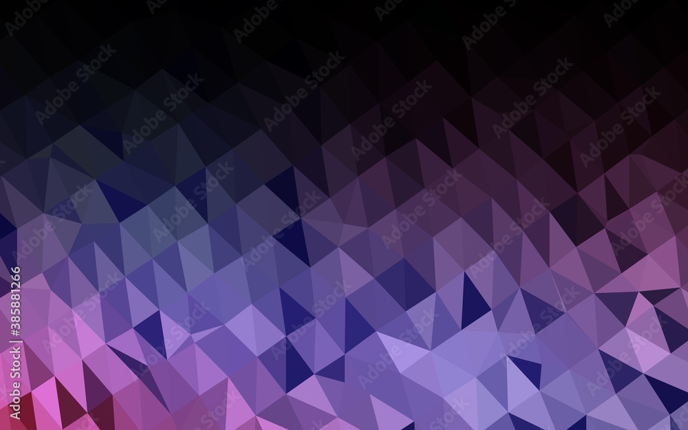 Obraz premium Light Blue, Red vector abstract polygonal cover.