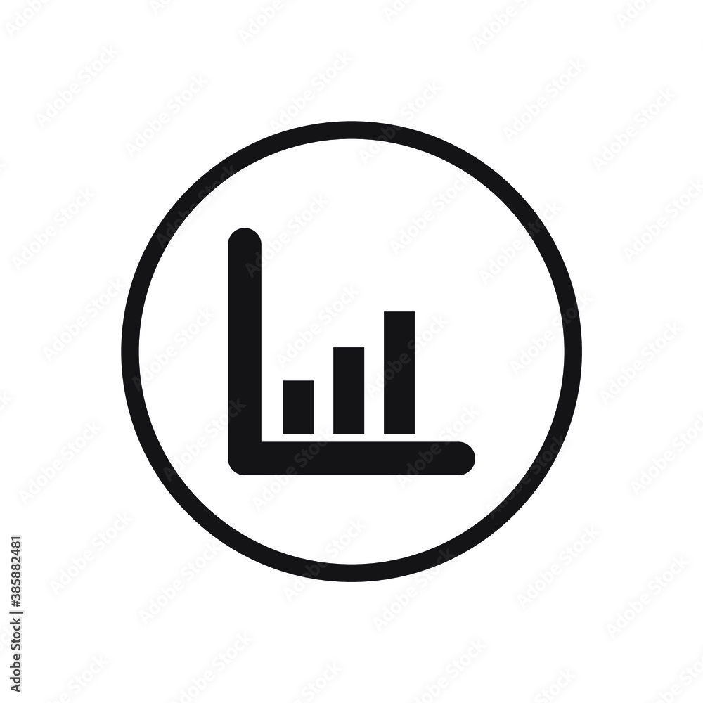 Business growth, business rise, diagram, chart, development icon isolated on white background EPS Vector