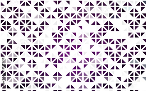Light Purple vector seamless background with triangles.