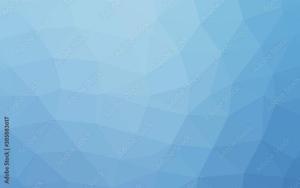 Light BLUE vector shining triangular pattern. Light BLUE vector shining triangular pattern.