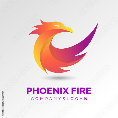 phoenix fire gradient logo