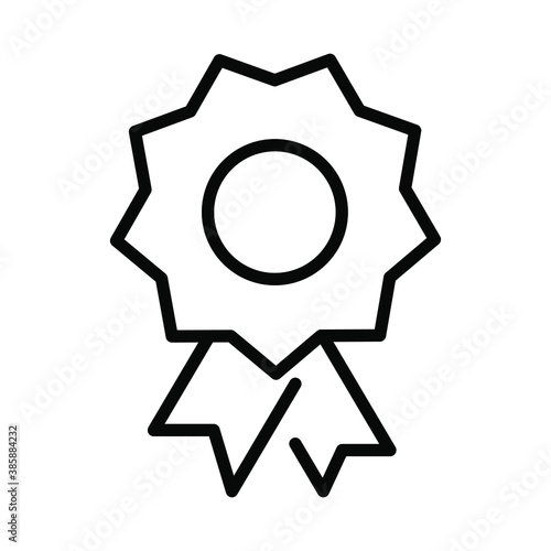Medal, award, trophey, trophy achievement business outline web icon isolated on white background EPS Vector