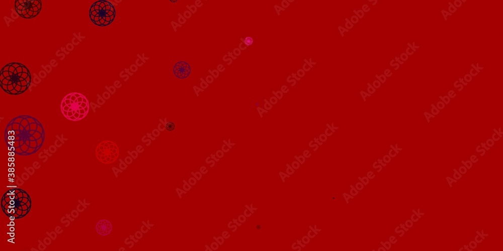 Light Blue, Red vector background with bubbles. Light Blue, Red vector background with bubbles.