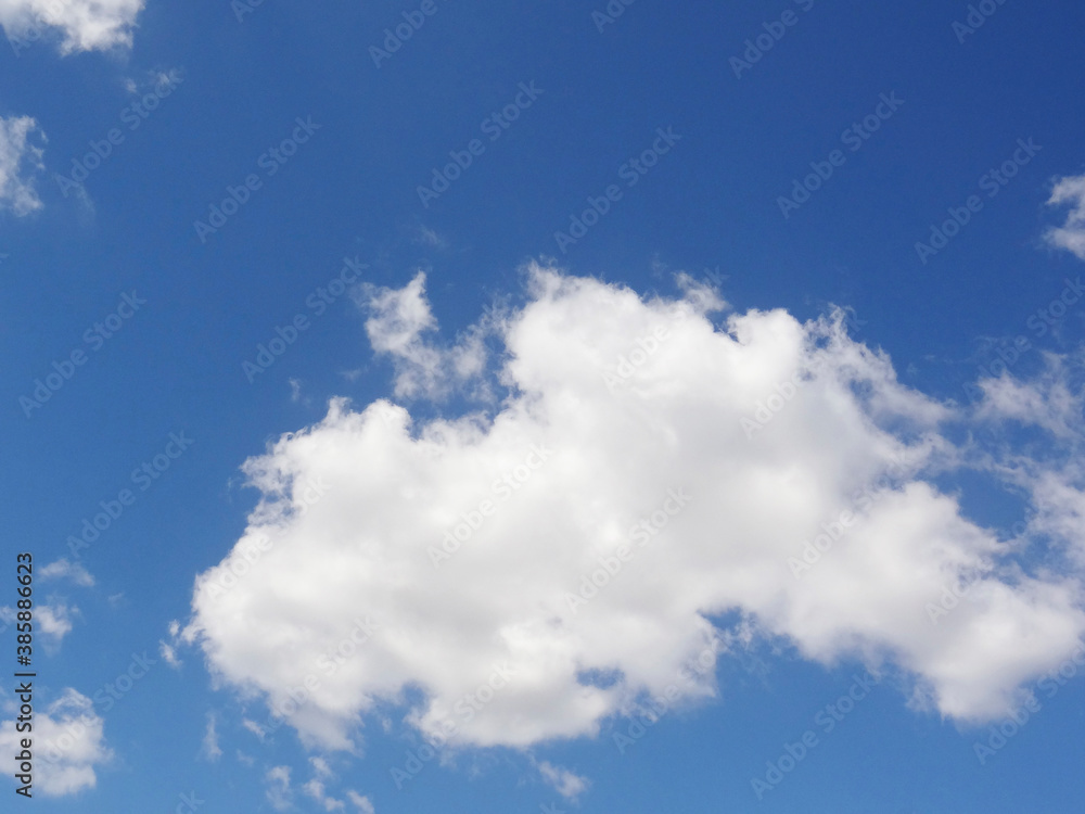白い雲と青空 白い雲と青空