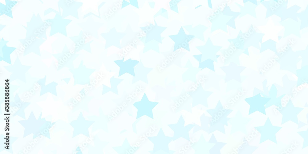 Light BLUE vector layout with bright stars. Light BLUE vector layout with bright stars.