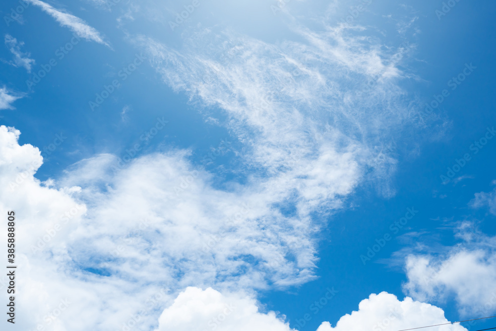 blue sky with clouds background