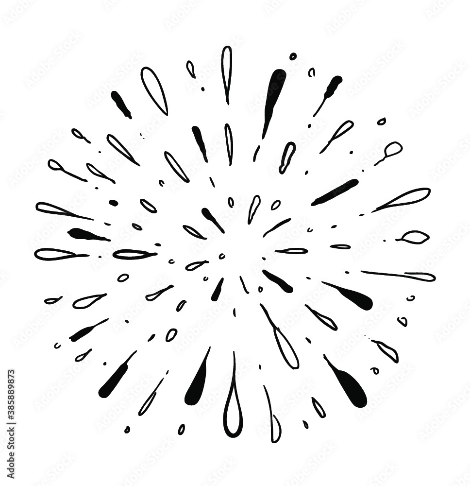 Obraz premium starburst doodle
