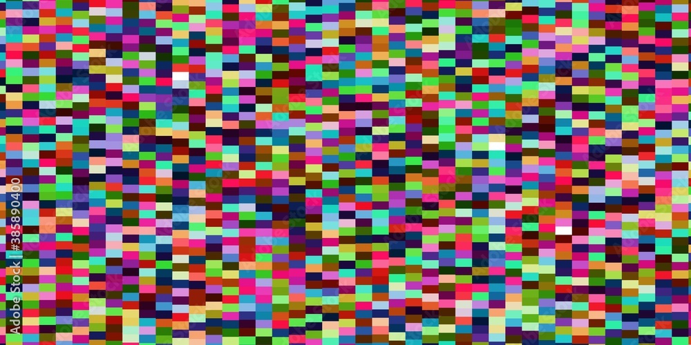 Fototapeta premium Light Multicolor vector pattern in square style.