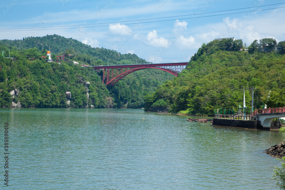 Fototapeta premium 恵那峡大橋