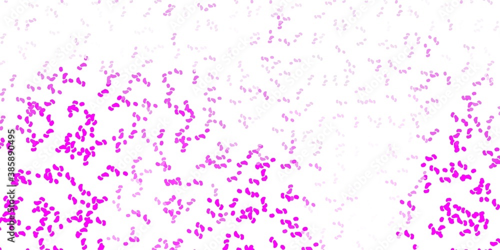 Light purple, pink vector pattern with abstract shapes. Light purple, pink vector pattern with abstract shapes.