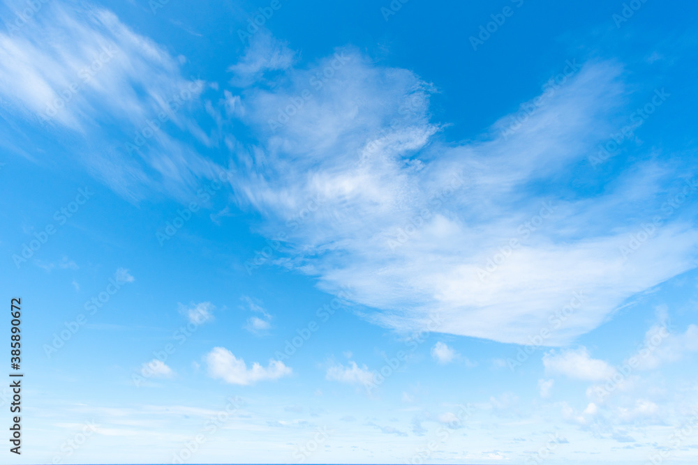 Blue sky and cloud clear background
