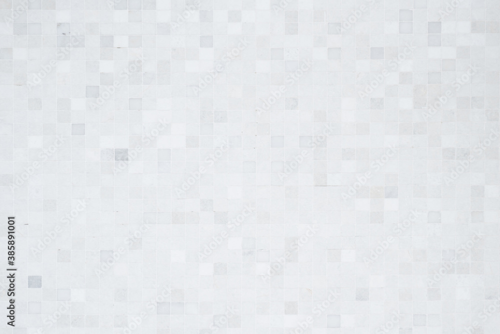 Closeup shot of tile mosaic white and gray pattern background. Closeup shot of tile mosaic white and gray pattern background.