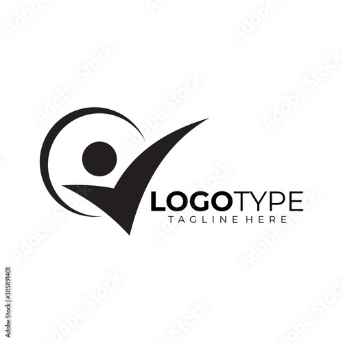 good people logo icon vector isolated in black color