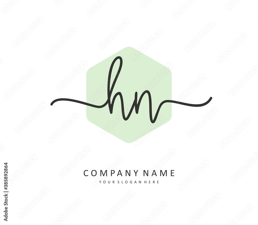 H N HN Initial letter handwriting and signature logo. A concept handwriting initial logo with template element. H N HN Initial letter handwriting and signature logo. A concept handwriting initial logo with template element.