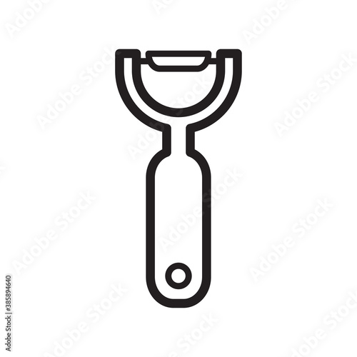 peeler icon vector symbol template