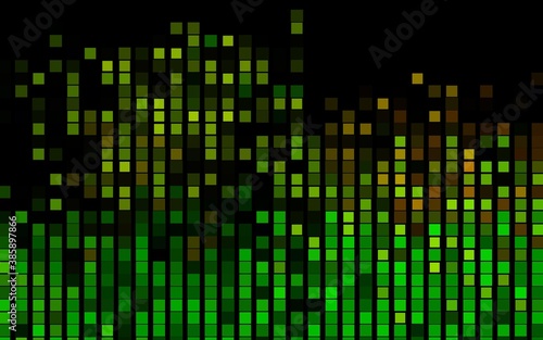 Dark Green, Yellow vector texture in rectangular style.