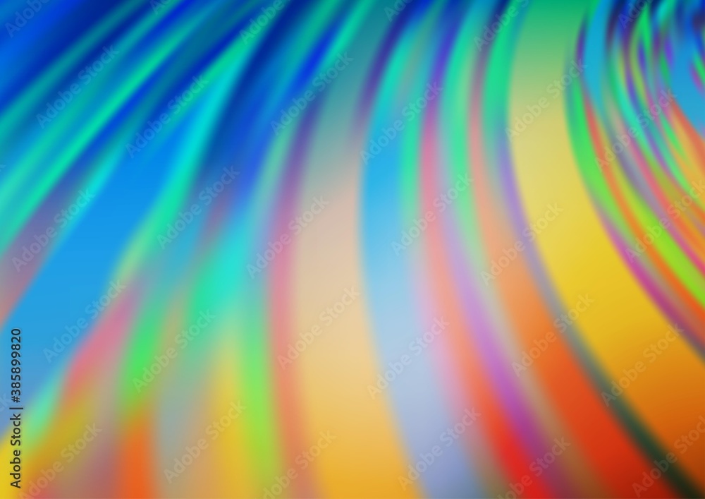 Obraz premium Light Blue, Yellow vector glossy bokeh pattern.