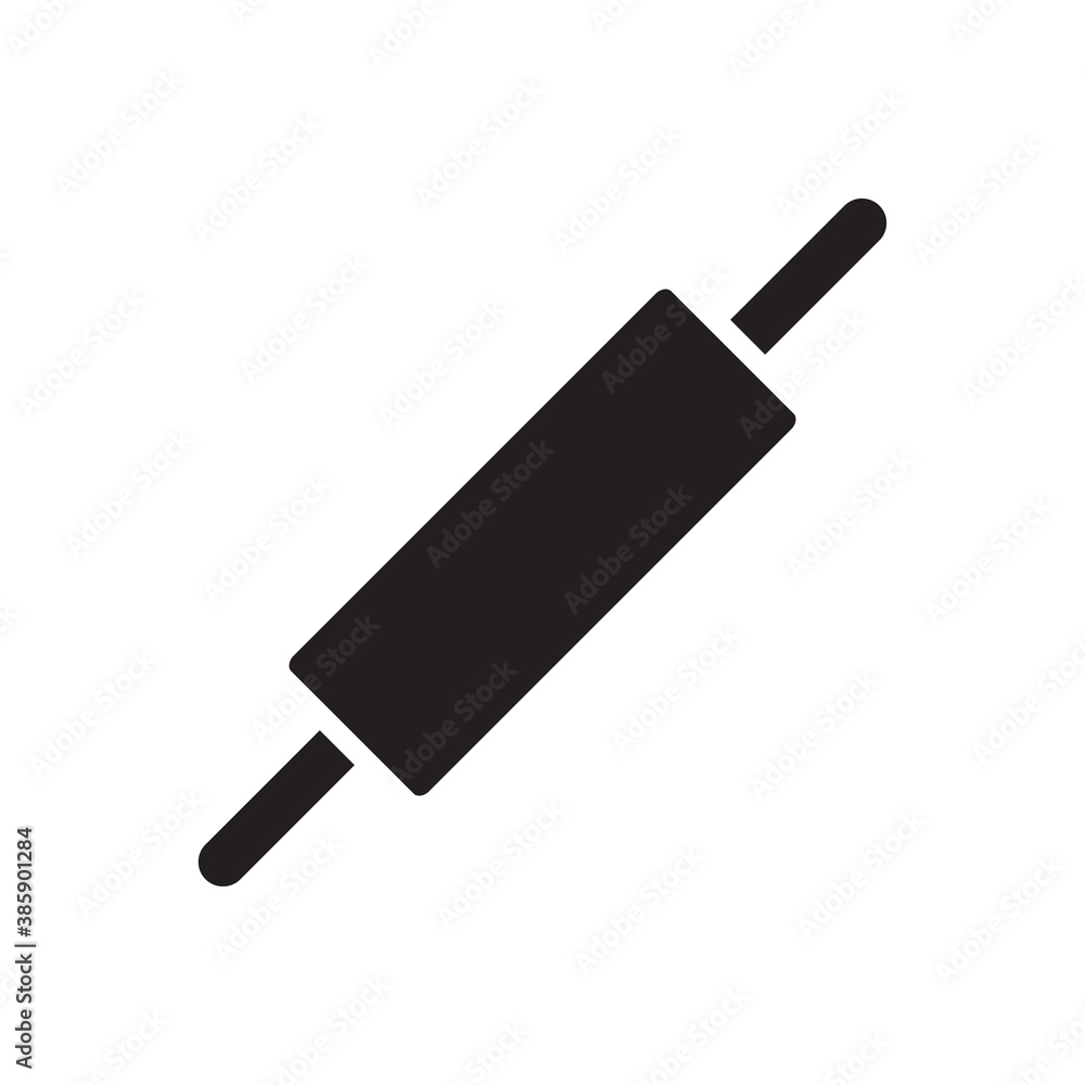 rolling pin icon vector symbol template rolling pin icon vector symbol template