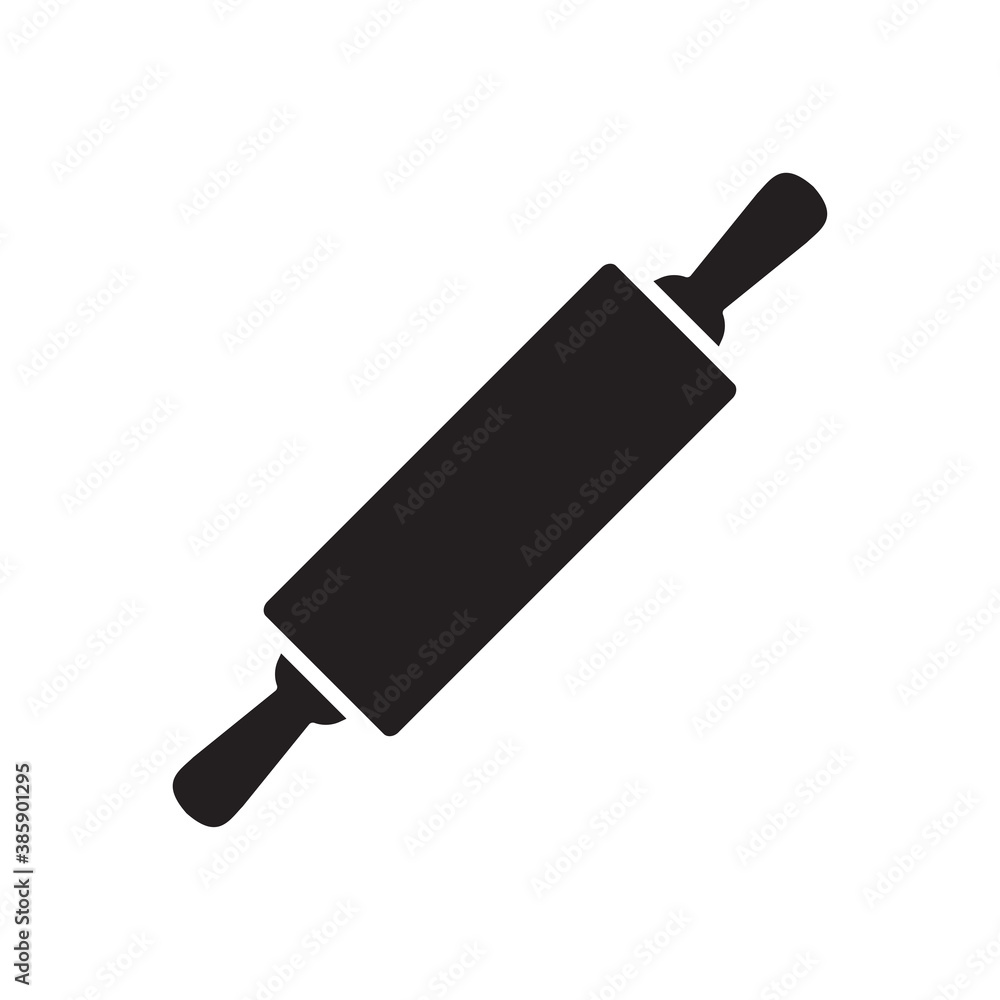 rolling pin icon vector symbol template rolling pin icon vector symbol template